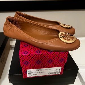 Tory Burch Minnie Travel Ballet with Metal Logo